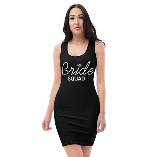 Camisas de despedida de soltera Escuadrón de novia - Vestido negro