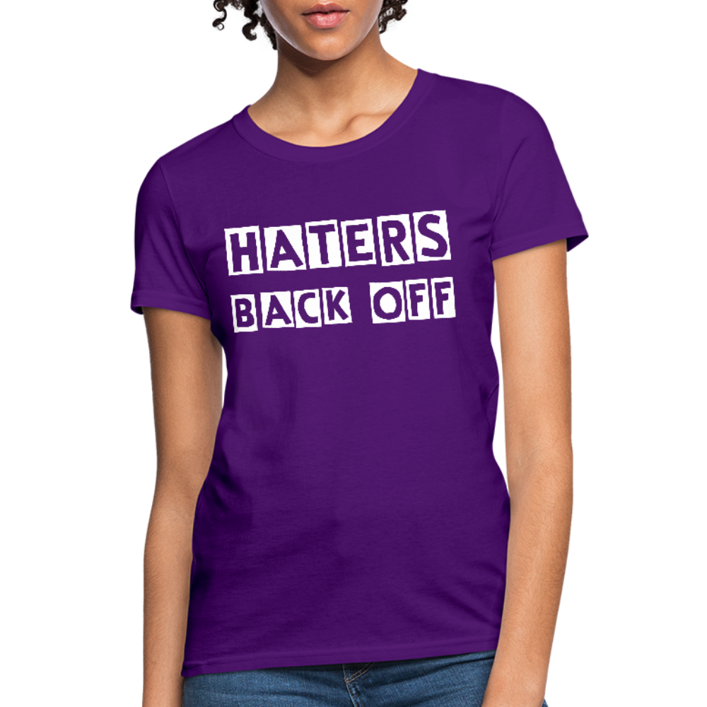 Haters Back Off - Females - purple