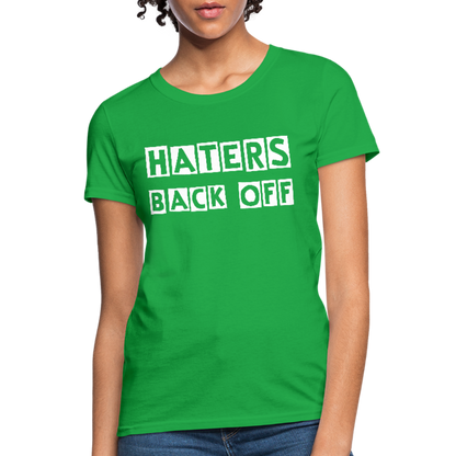 Haters Back Off - Females - bright green
