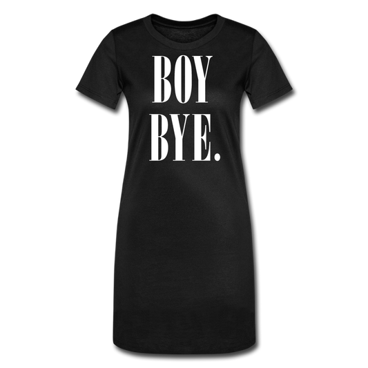 BOY BYE - T-Shirt Dress - black