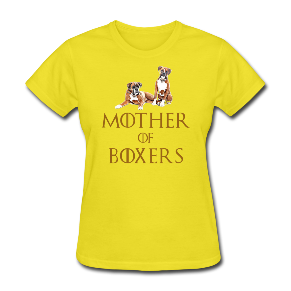 Mother of Boxers - T-Shirt - yellow