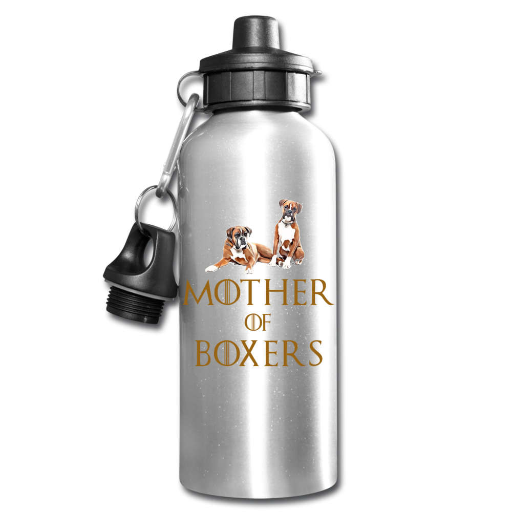 Mother of Boxers Water Bottle - silver