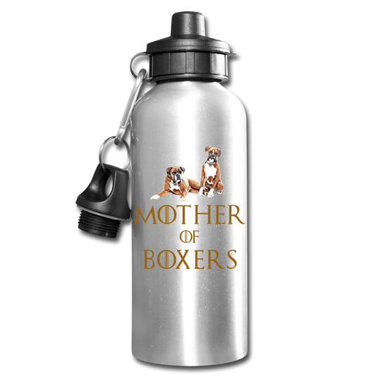 Mother of Boxers Water Bottle - silver