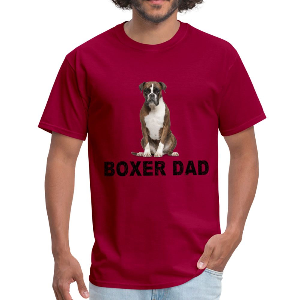 Boxer Dad T-Shirt - dark red