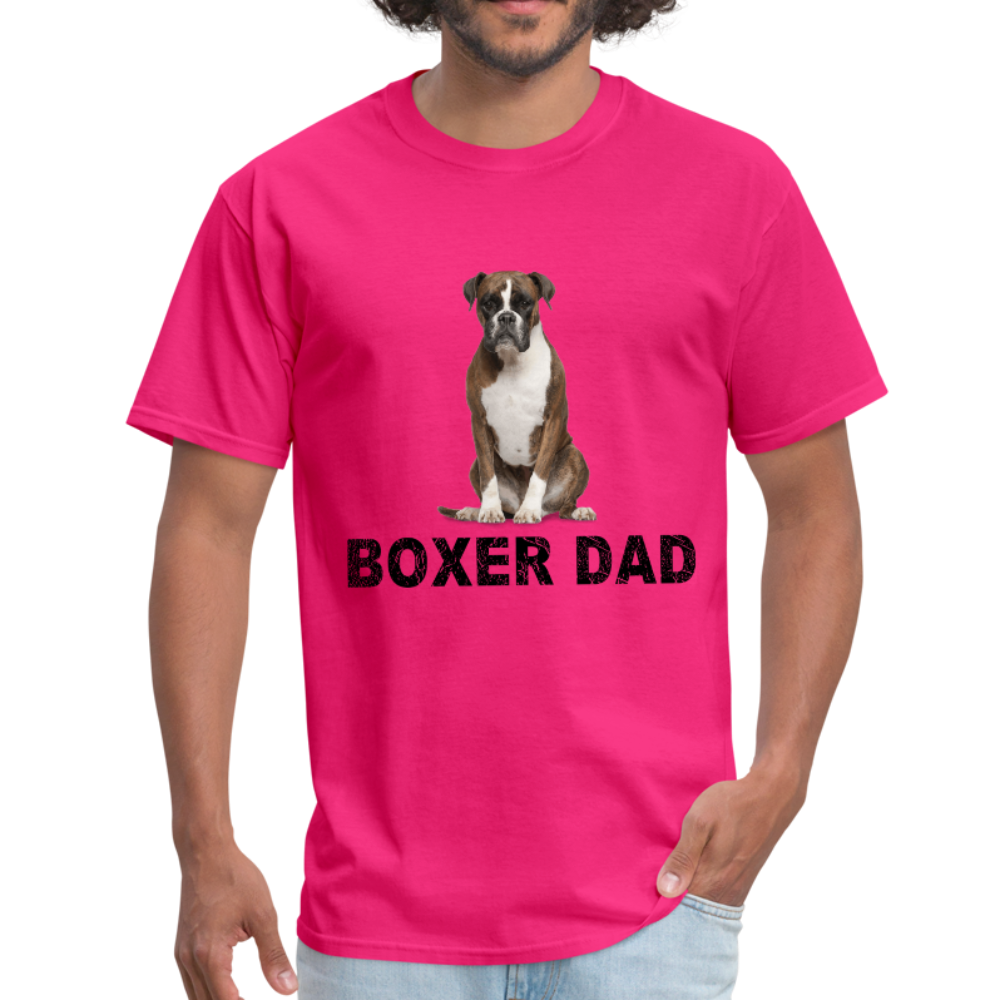 Boxer Dad T-Shirt - fuchsia
