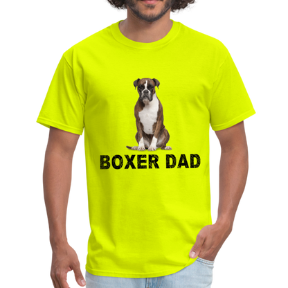 Boxer Dad T-Shirt - safety green