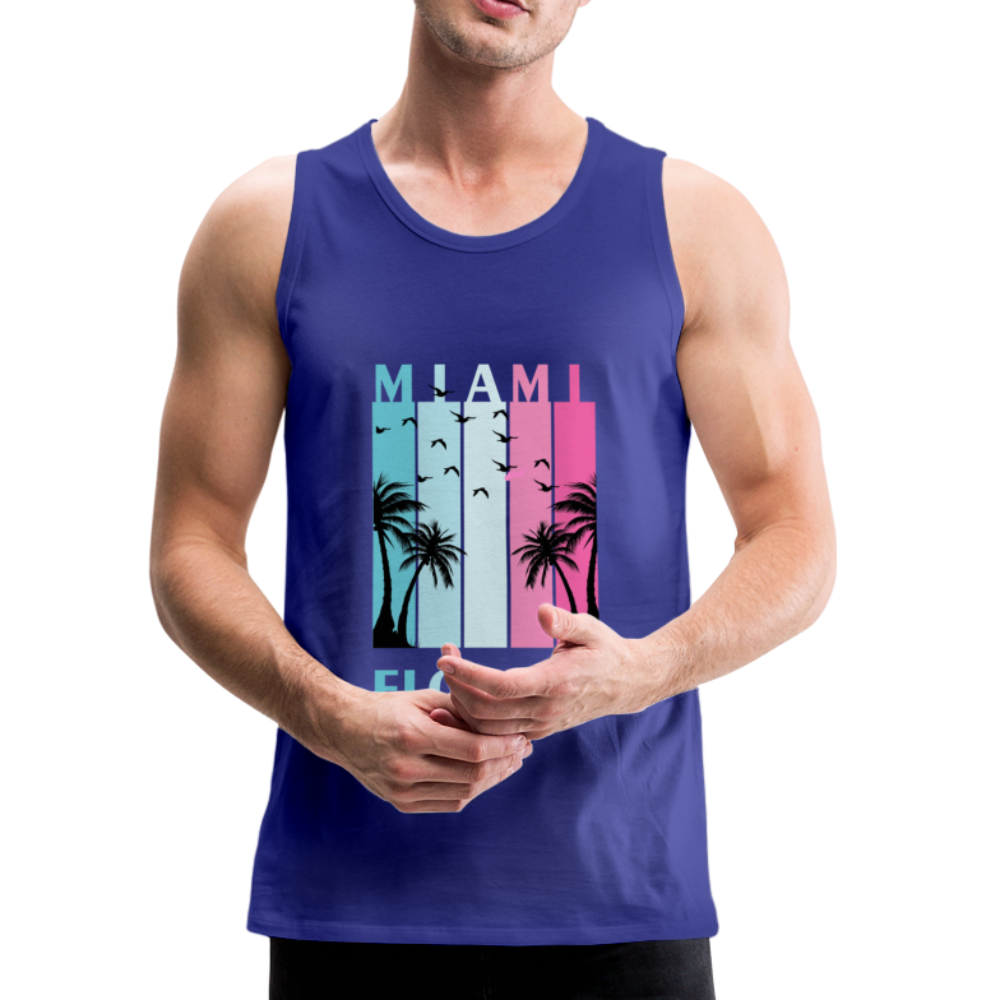 Miami Florida Beach - Men’s Premium Tank - royal blue