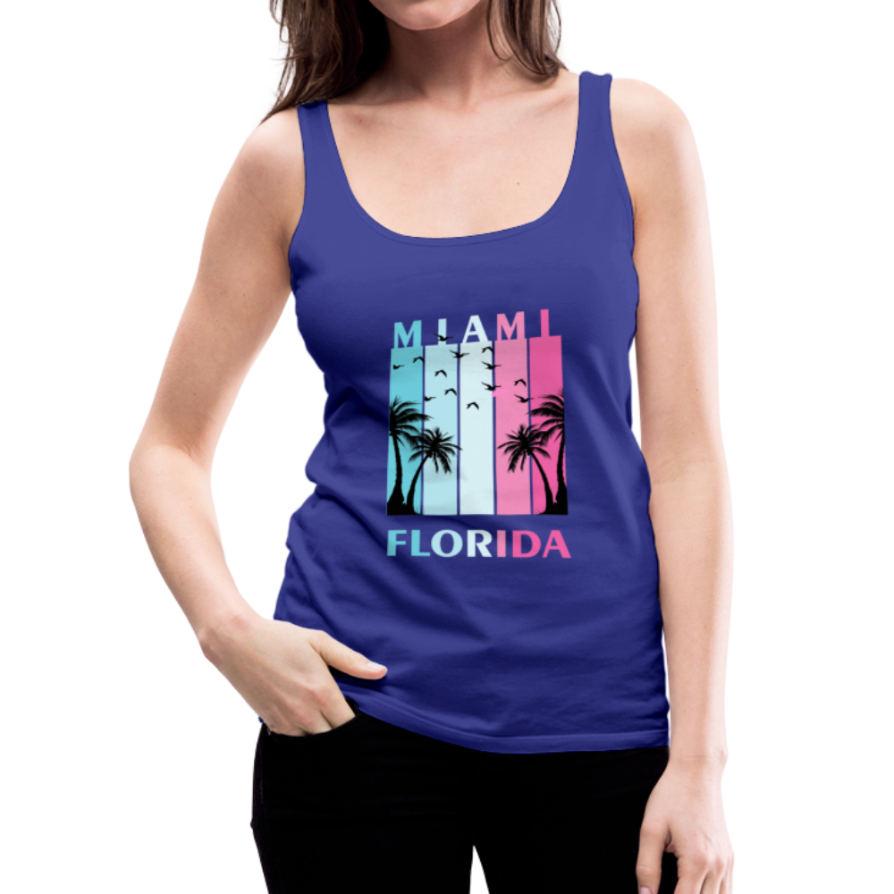 Miami Florida Beach - Women’s Premium Tank Top - royal blue