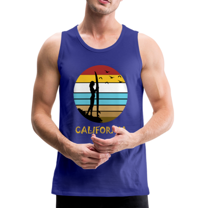 California Beach - Men’s Premium Tank - royal blue
