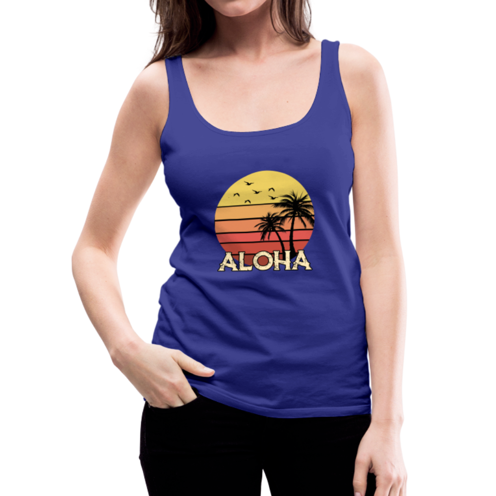 ALOHA Beach - Women’s Premium Tank Top - royal blue