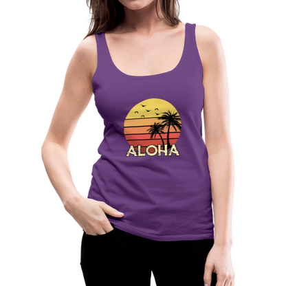 ALOHA Beach - Women’s Premium Tank Top - purple