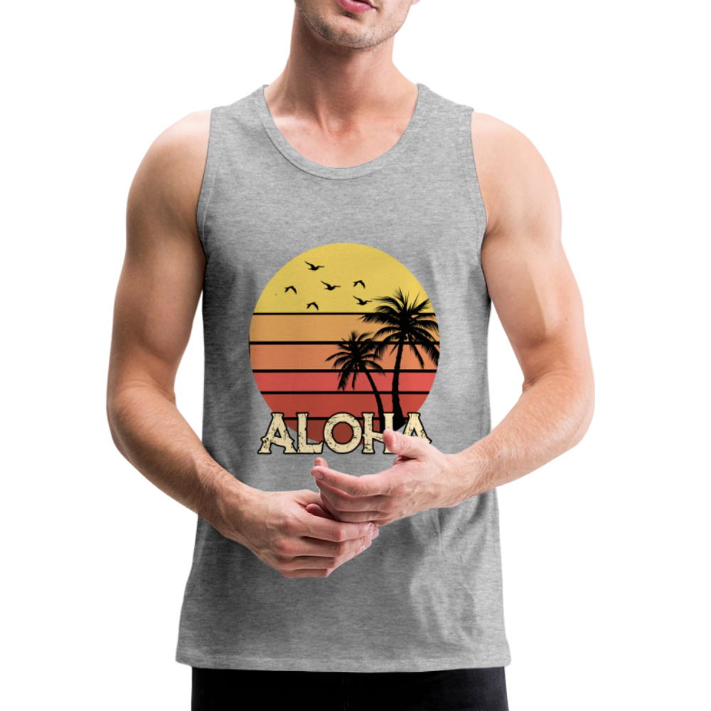 ALOHA Beach - Men’s Premium Tank - heather gray