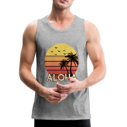 ALOHA Beach - Men’s Premium Tank - heather gray