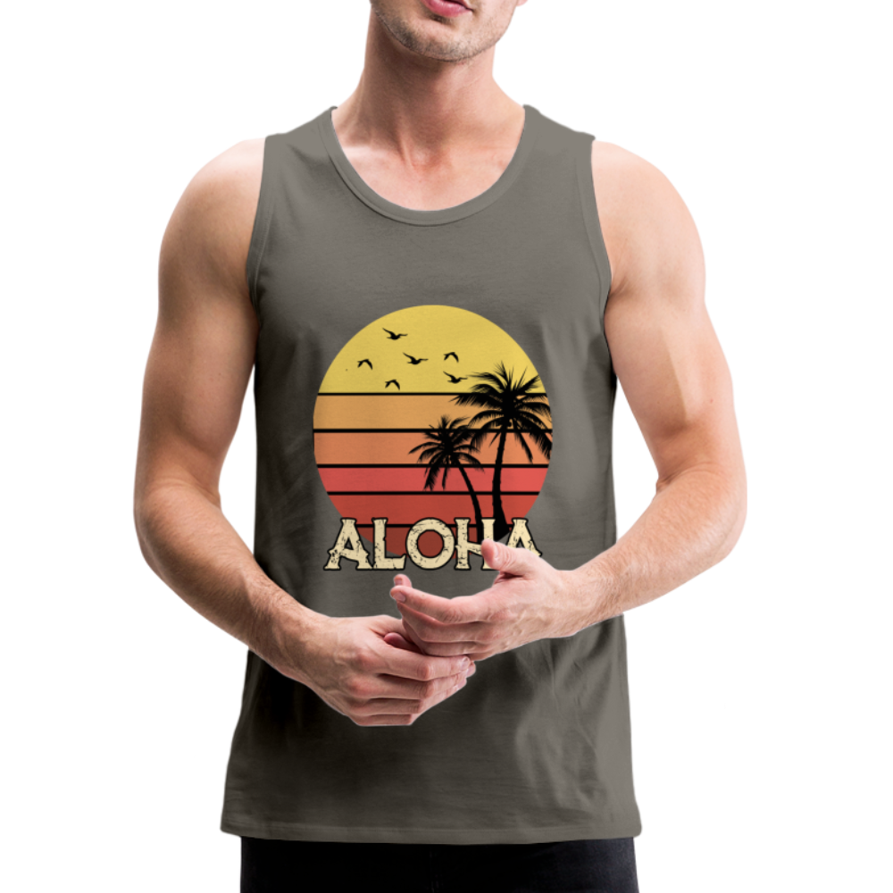 ALOHA Beach - Men’s Premium Tank - asphalt gray