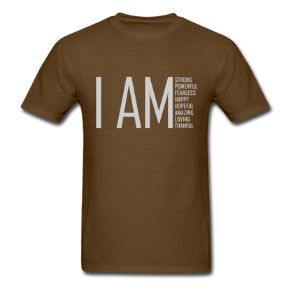 I AM Strong, Powerful, Fearless -  Unisex Classic T-Shirt - brown