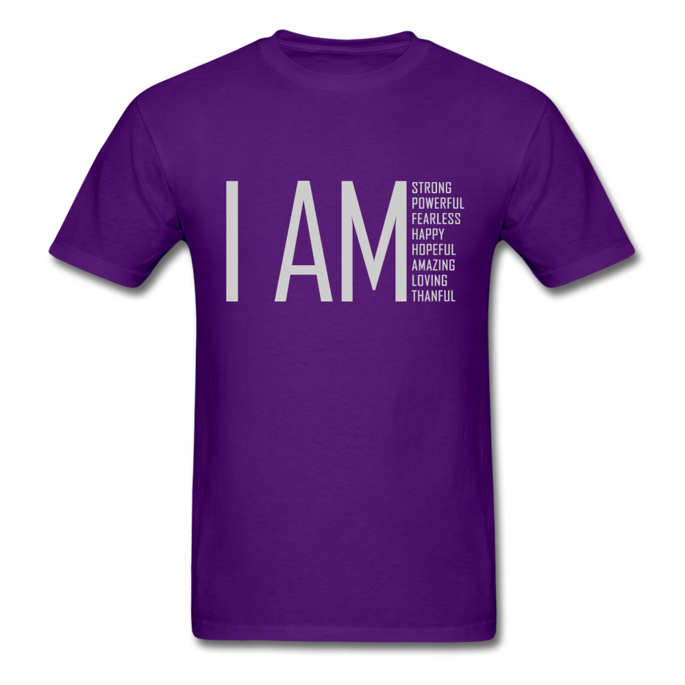 I AM Strong, Powerful, Fearless -  Unisex Classic T-Shirt - purple