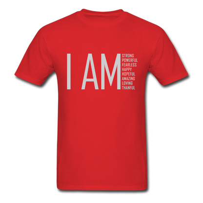 I AM Strong, Powerful, Fearless -  Unisex Classic T-Shirt - red