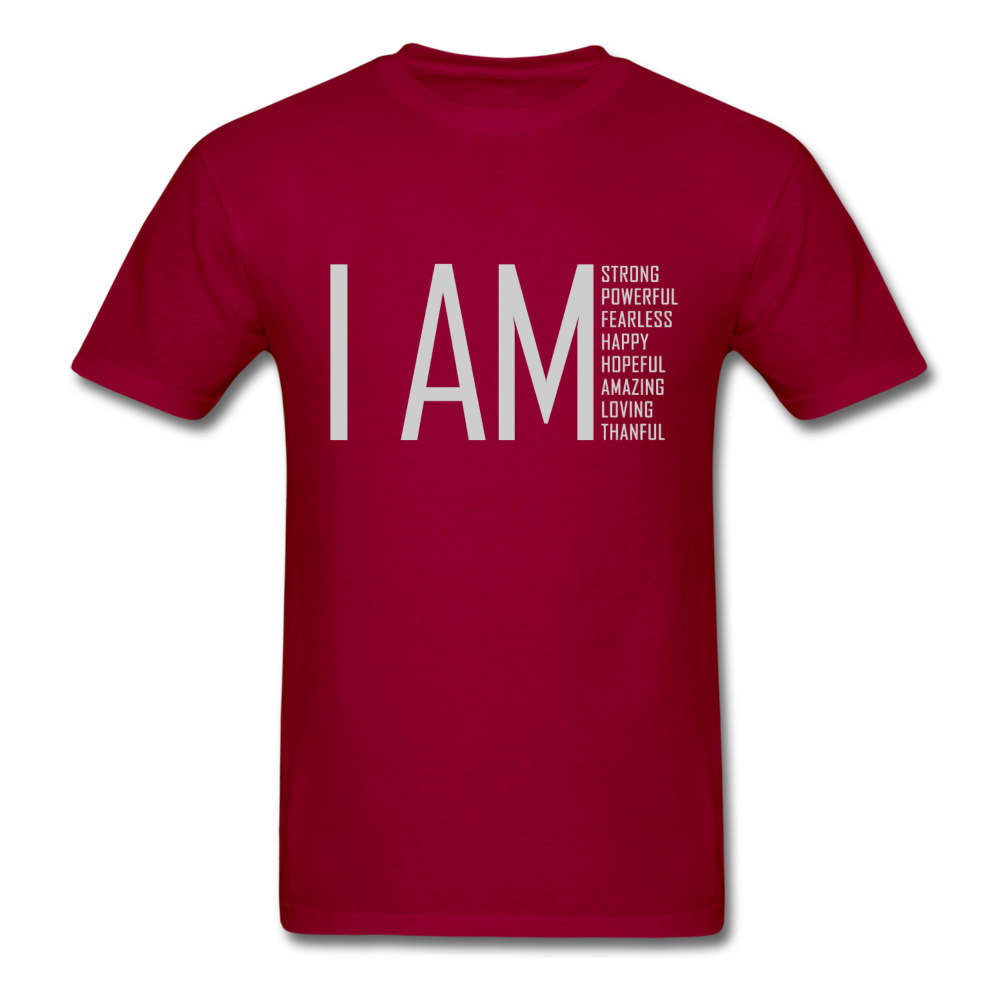 I AM Strong, Powerful, Fearless -  Unisex Classic T-Shirt - dark red