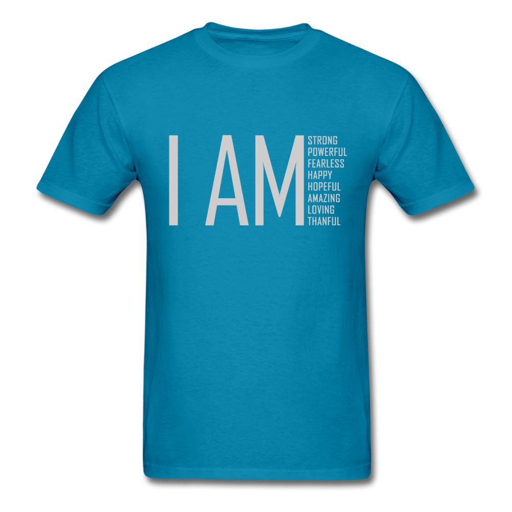 I AM Strong, Powerful, Fearless -  Unisex Classic T-Shirt - turquoise
