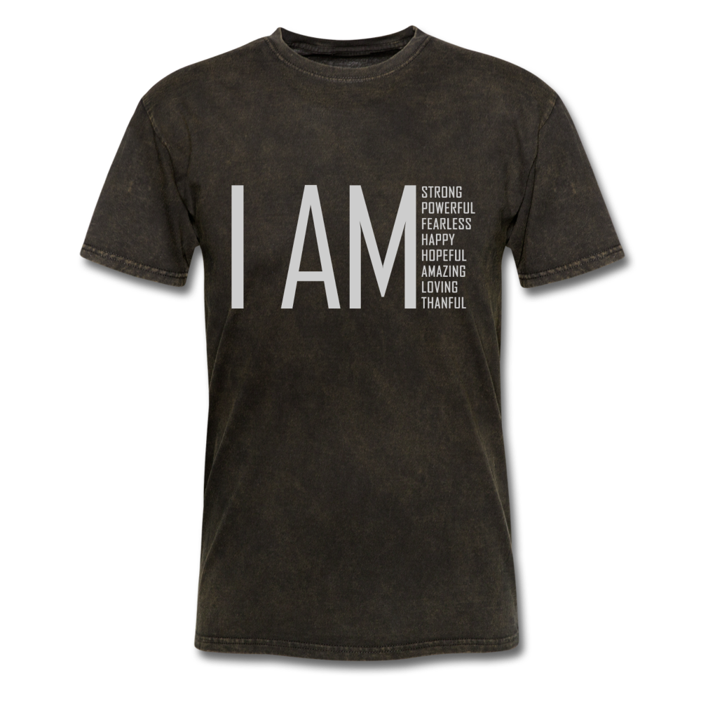 I AM Strong, Powerful, Fearless -  Unisex Classic T-Shirt - mineral black