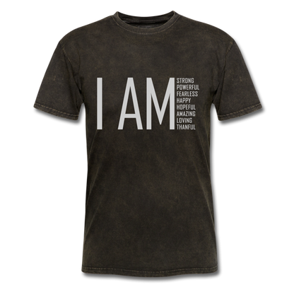 I AM Strong, Powerful, Fearless -  Unisex Classic T-Shirt - mineral black