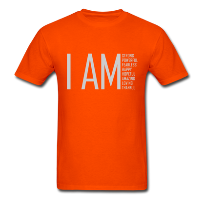 I AM Strong, Powerful, Fearless -  Unisex Classic T-Shirt - orange
