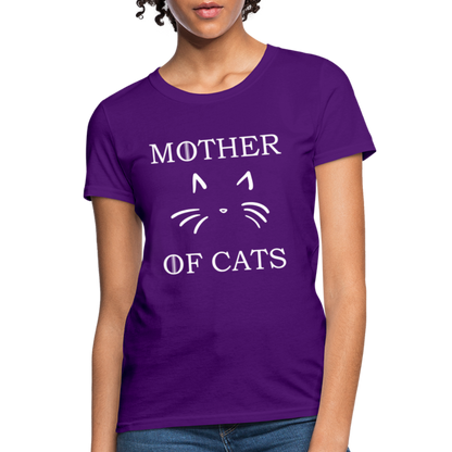 Mother Of Cats - Women's T-Shirt - purple