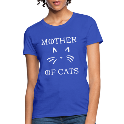 Mother Of Cats - Women's T-Shirt - royal blue