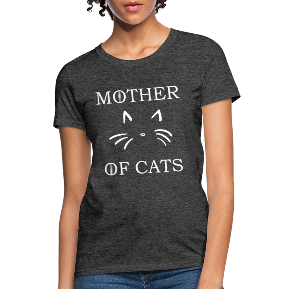 Mother Of Cats - Women's T-Shirt - heather black