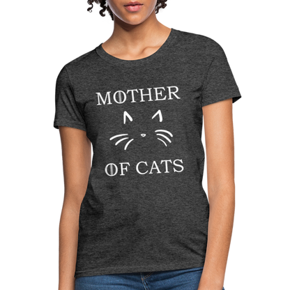 Mother Of Cats - Women's T-Shirt - heather black