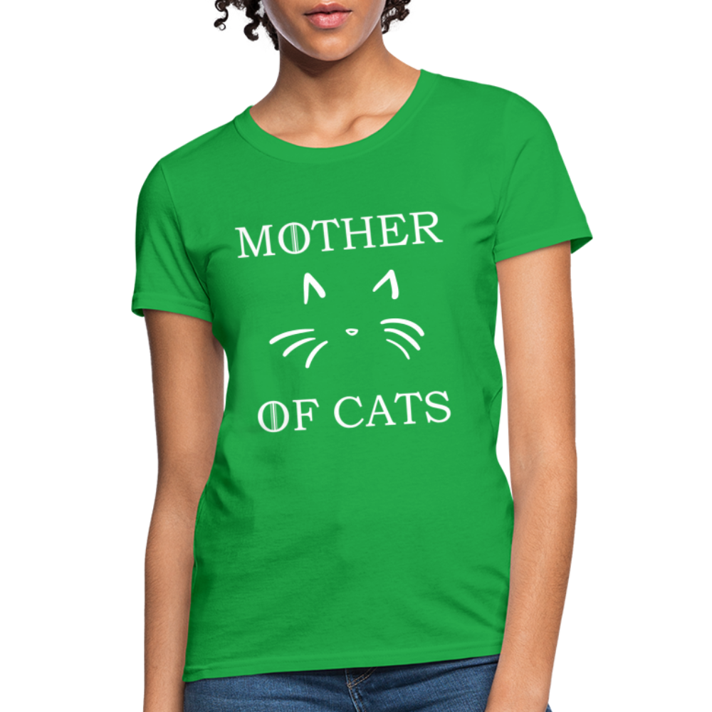 Mother Of Cats - Women's T-Shirt - bright green