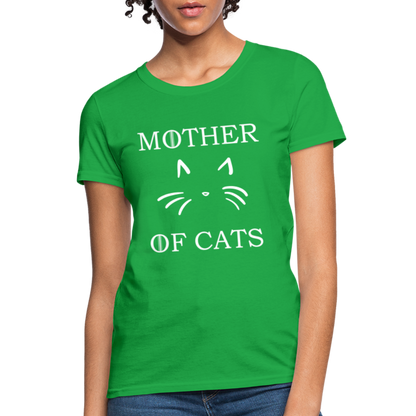 Mother Of Cats - Women's T-Shirt - bright green