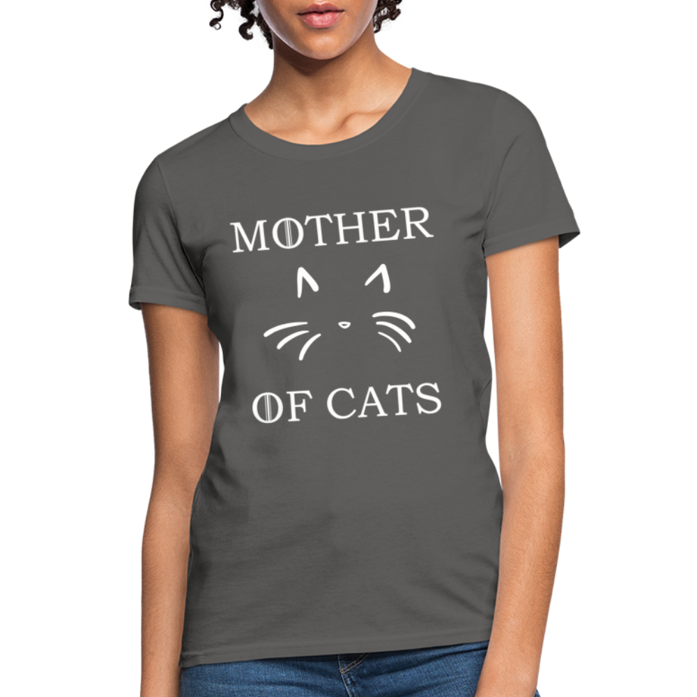 Mother Of Cats - Women's T-Shirt - charcoal