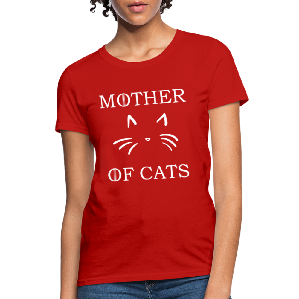 Mother Of Cats - Women's T-Shirt - red
