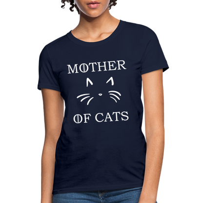 Mother Of Cats - Women's T-Shirt - navy