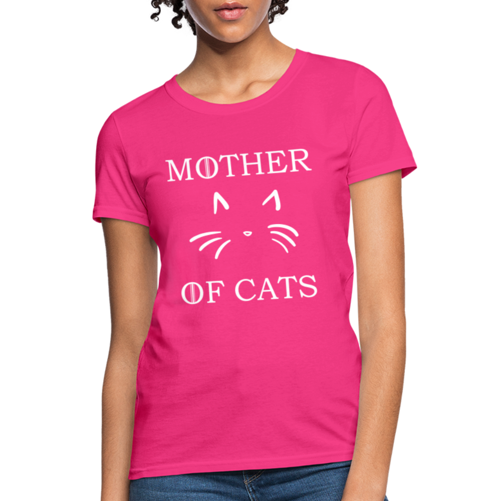 Mother Of Cats - Women's T-Shirt - fuchsia