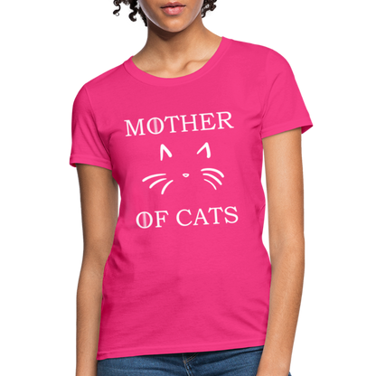 Mother Of Cats - Women's T-Shirt - fuchsia