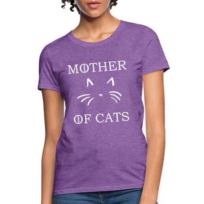 Mother Of Cats - Women's T-Shirt - purple heather