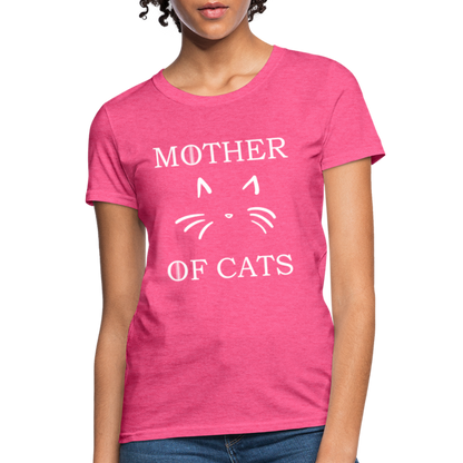 Mother Of Cats - Women's T-Shirt - heather pink