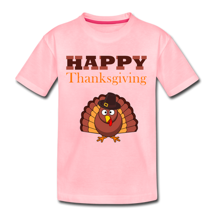 Happy Thanks Giving - Kids' Premium T-Shirt - pink