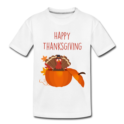 Happy ThanksGiving - Kids' Premium T-Shirt - white