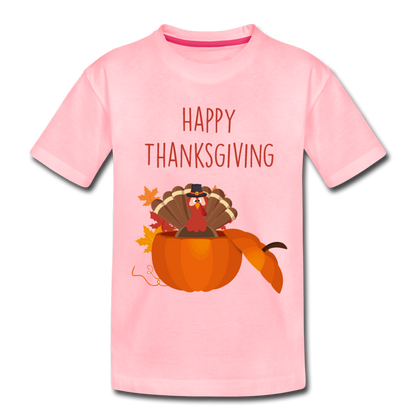 Happy ThanksGiving - Kids' Premium T-Shirt - pink