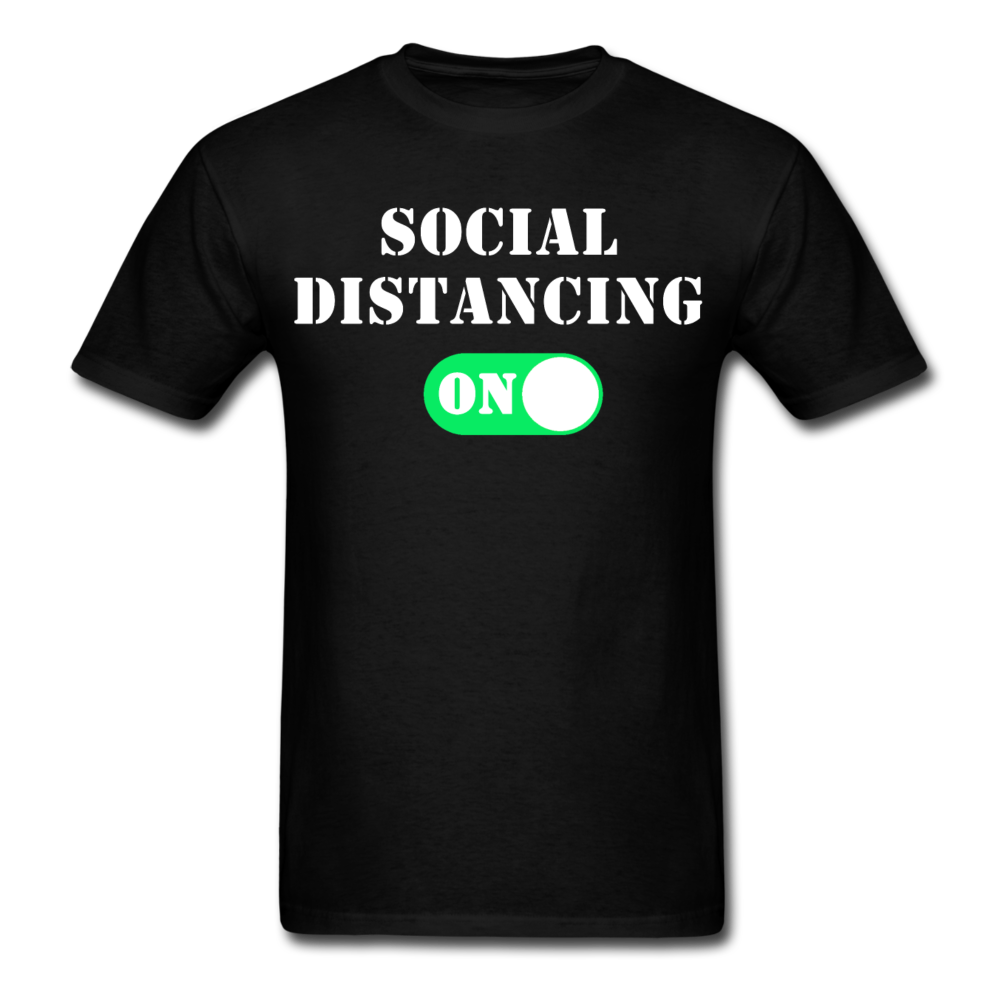 Social Distancing - Unisex T-Shirt - black