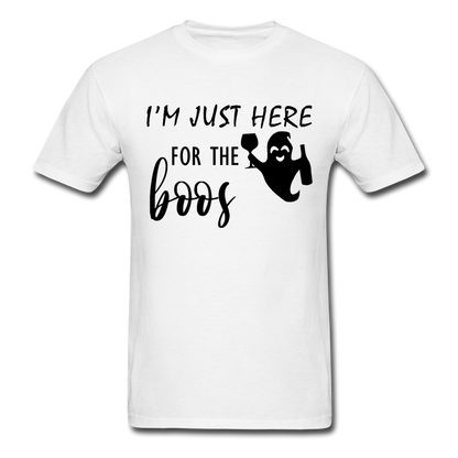 I'm Just here for the boos (Halloween) - Unisex Classic T-Shirt - white