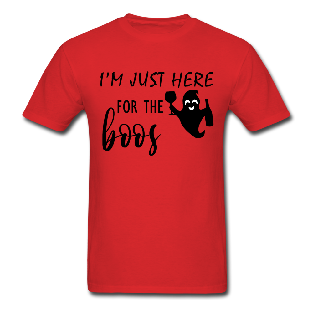 I'm Just here for the boos (Halloween) - Unisex Classic T-Shirt - red