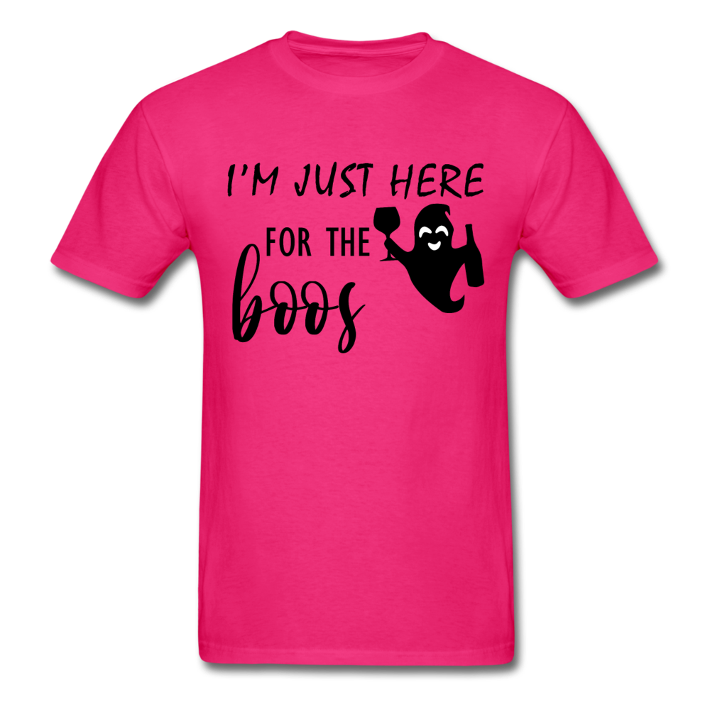 I'm Just here for the boos (Halloween) - Unisex Classic T-Shirt - fuchsia