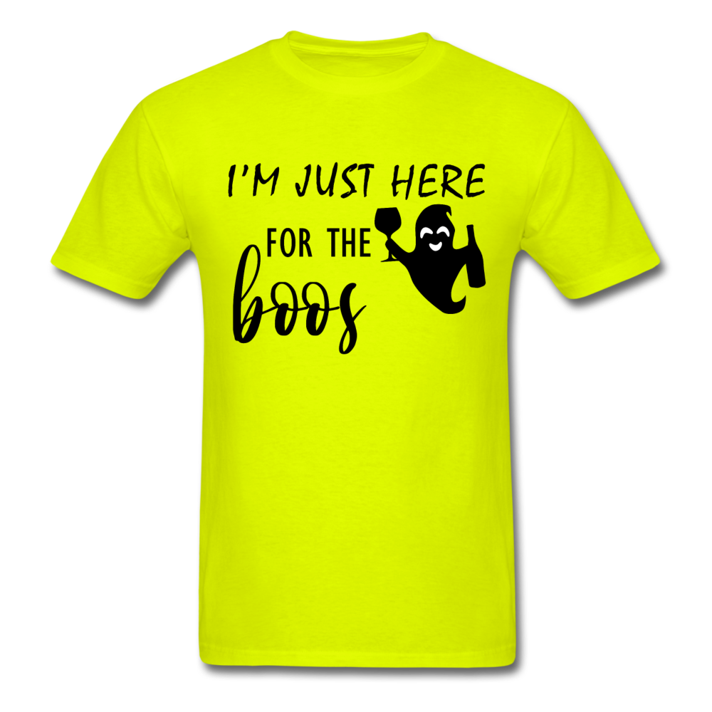 I'm Just here for the boos (Halloween) - Unisex Classic T-Shirt - safety green