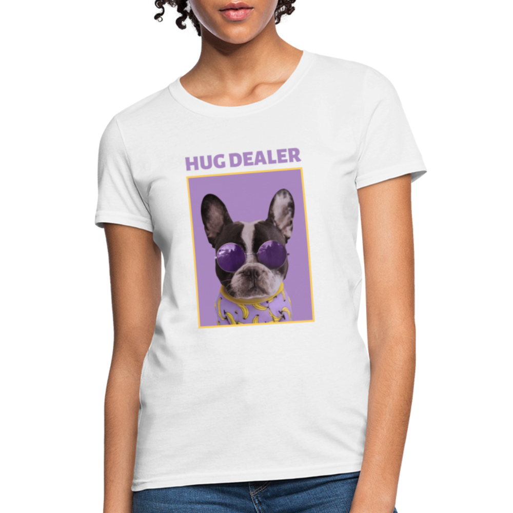 Hug Dealer Dog - Women's T-Shirt - white