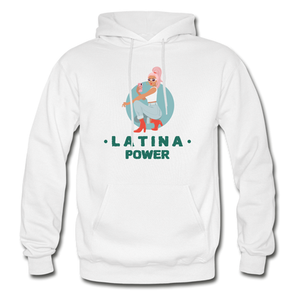 Latina Power - Heavy Blend Adult Hoodie - white