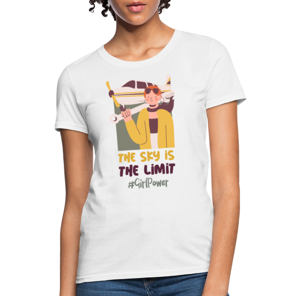The Sky Is The Limit, Girl Power - Women's T-Shirt - white